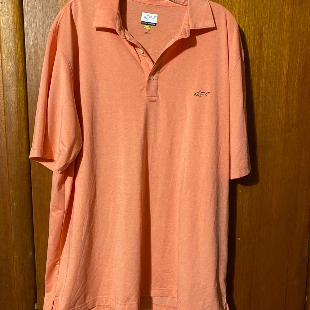Greg Norman Collection Peach Polo Shirt